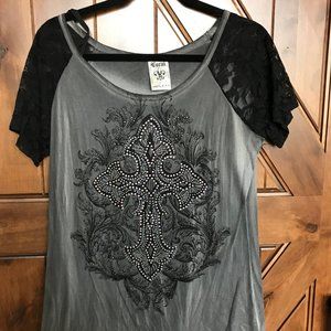 Vocal brand short sleeve top